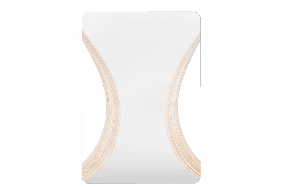 Moderni faneros baro kėdė, laminatas baltas