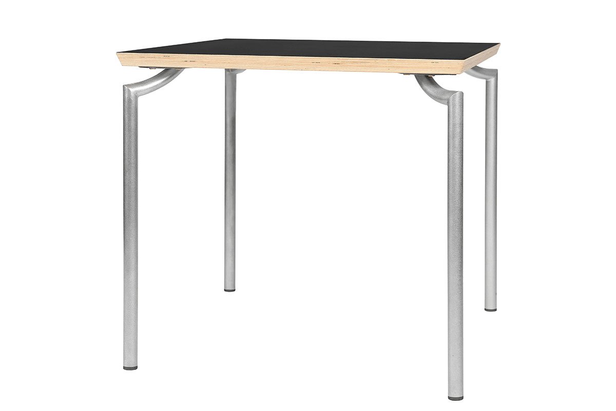 Scandinavian design table, laminate, black