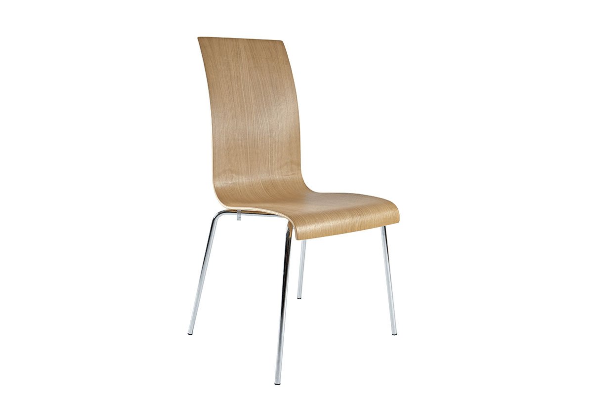 Skandinaviško dizaino kėdė iš ąžuolo, lakuotas