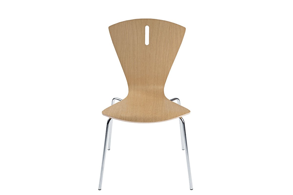 Scandinavian design chair from the oak, lacquered