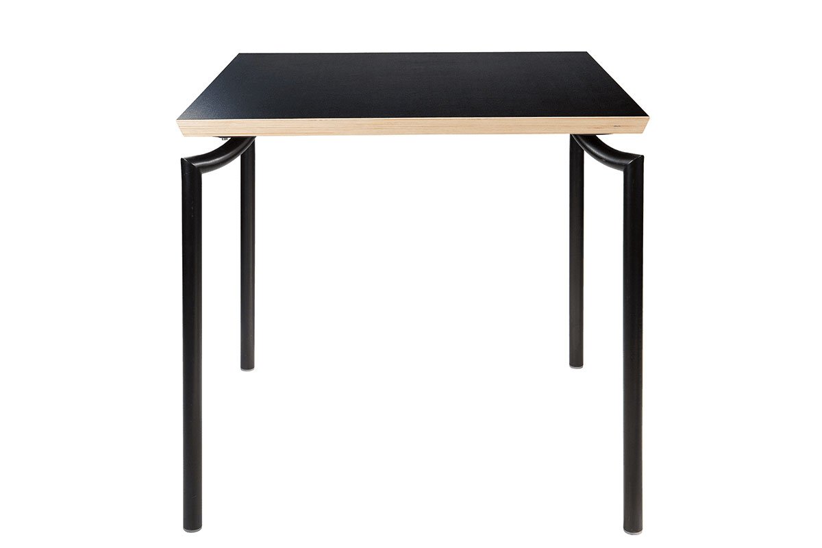 Skandinaviško dizaino stalas, laminatas juodas