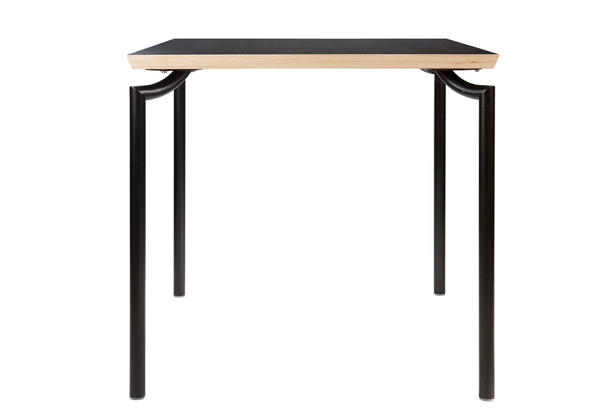 Moderni faneros stalas, laminatas juodas